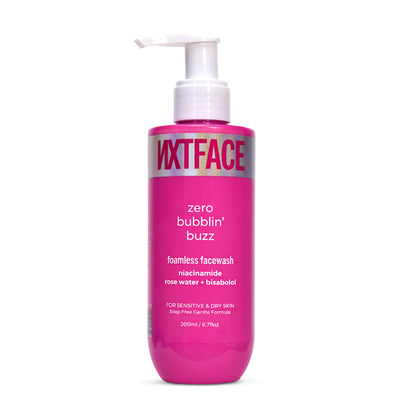 NXTFACE Zero Bubblin' Buzz Face Wash | Niacinamide + Rose Water + Bisabolol
