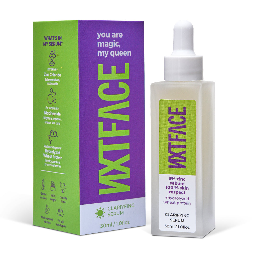 NXTFACE 3% Zinc Sebum - Clarifying Serum | 30ml – Nxtface