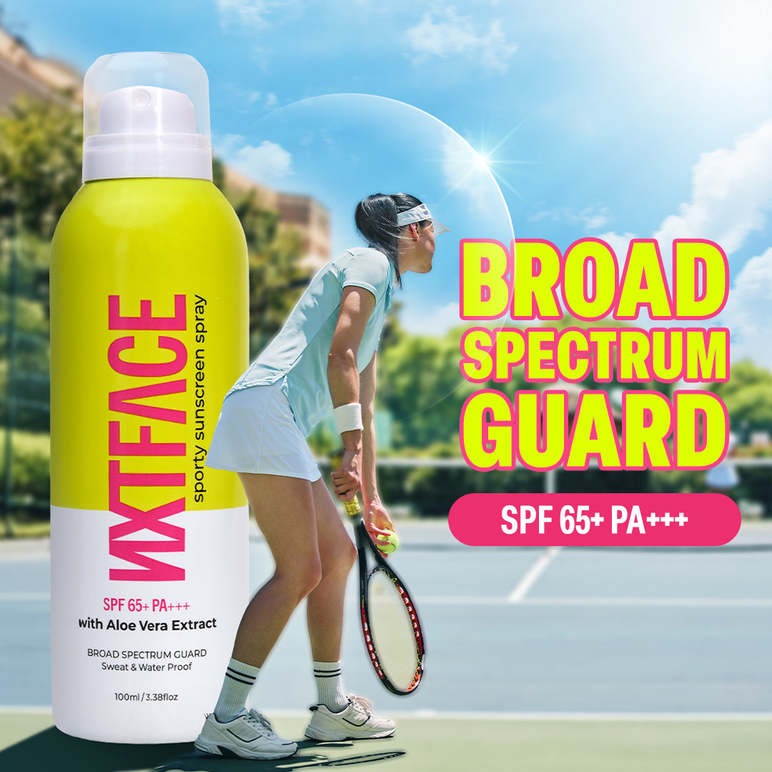 NXTFACE Sporty Sunscreen Spray - SPF 65+ PA++++ | 100ml image 5