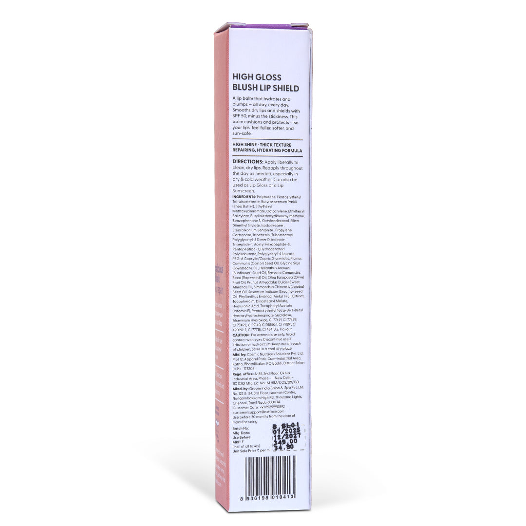 NXTFACE High Gloss loss Lip Shield Gelicious Blush | 10ml image 4