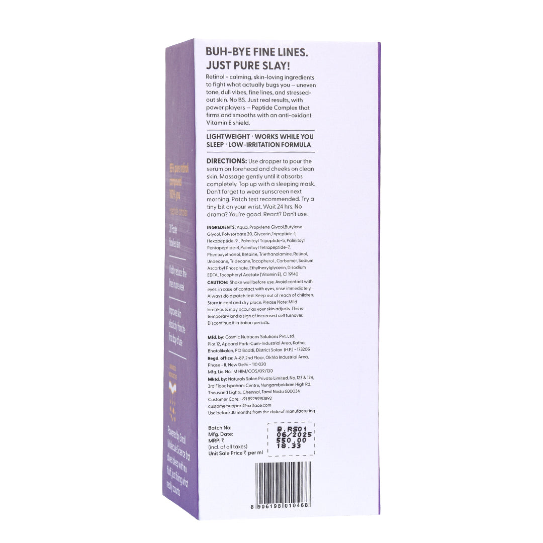 NXTFACE 1% Retinol Complex - Reboot Serum | 30ml image 12