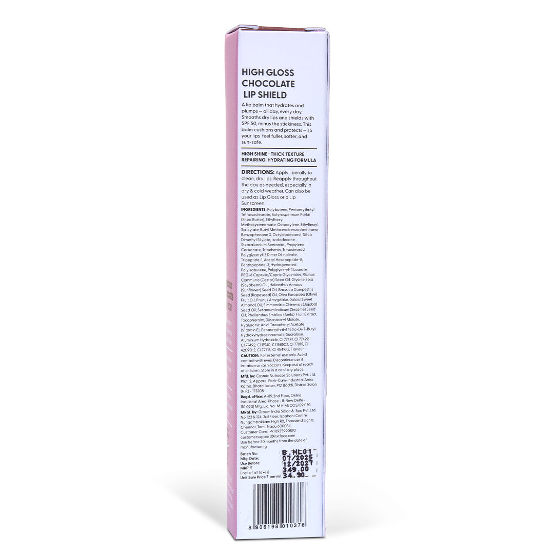 NXTFACE High Gloss loss Lip Shield Gelicious Chocolate | 10ml image 4