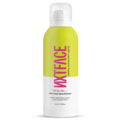 NXTFACE Sporty Sunscreen Spray - SPF 65+ PA++++ | 100ml