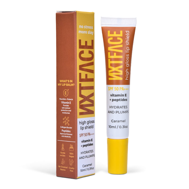 NXTFACE High Gloss Lip Shield Gelicious Caramel | 10ml