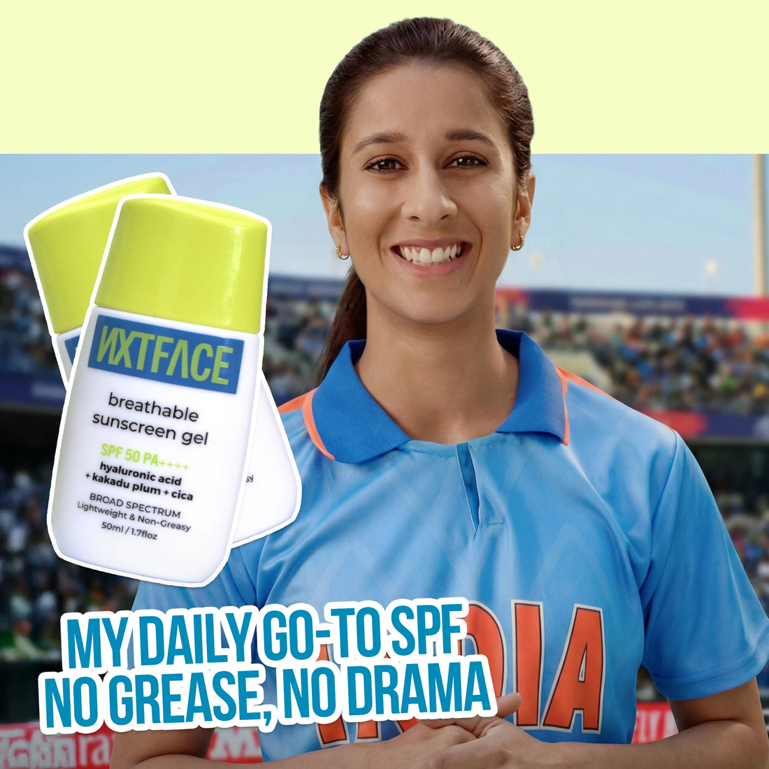 NXTFACE Breathable Sunscreen Gel - SPF 50 PA++++ | 50ml