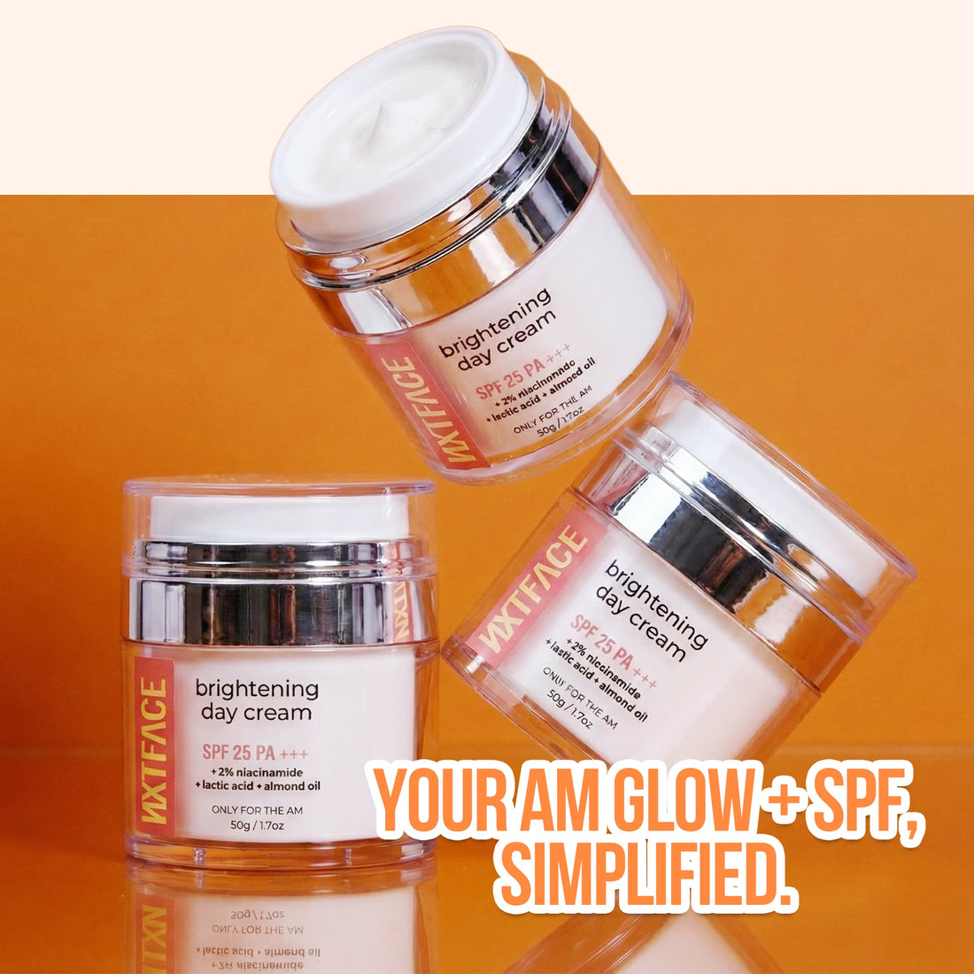 NXTFACE Brightening Day Cream - SPF 25 &amp; PA+++ | 50g