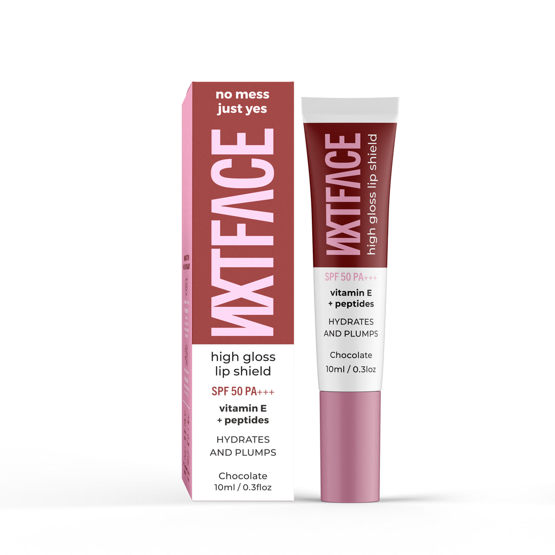 NXTFACE High Gloss loss Lip Shield Gelicious Chocolate | 10ml